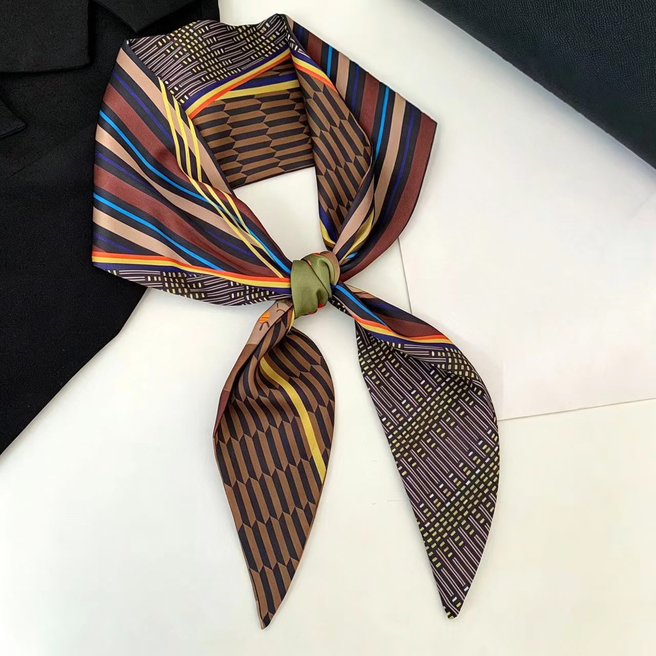 Women Bags H&M - Luxury Print Long Hair Ribbon Bevel