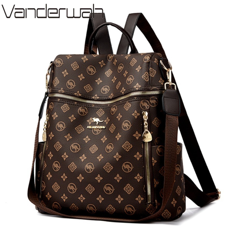Women'S Xl Bags - Genuine Brand Women's Soft Leather Backpack