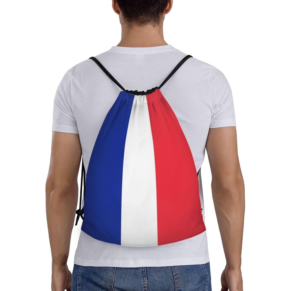 Women Bags Germany - Flag Drawstring Bag Casual String Daypack