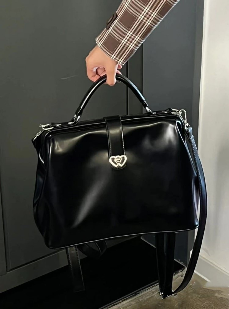 Mini Backpack Women - Vintage Black Y2k Mochila Women Pu