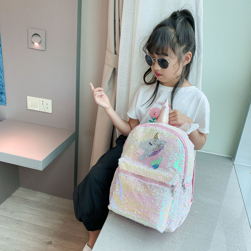 Sequin Unicorn Backpack Pink S - огляд і ціна Mini Backpack Women