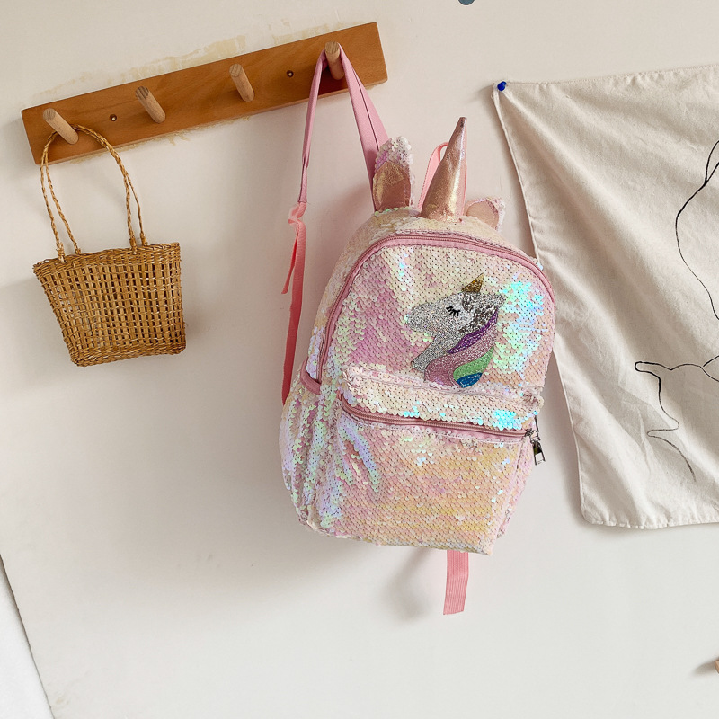 Sequin Unicorn Backpack Pink S - огляд і ціна Mini Backpack Women