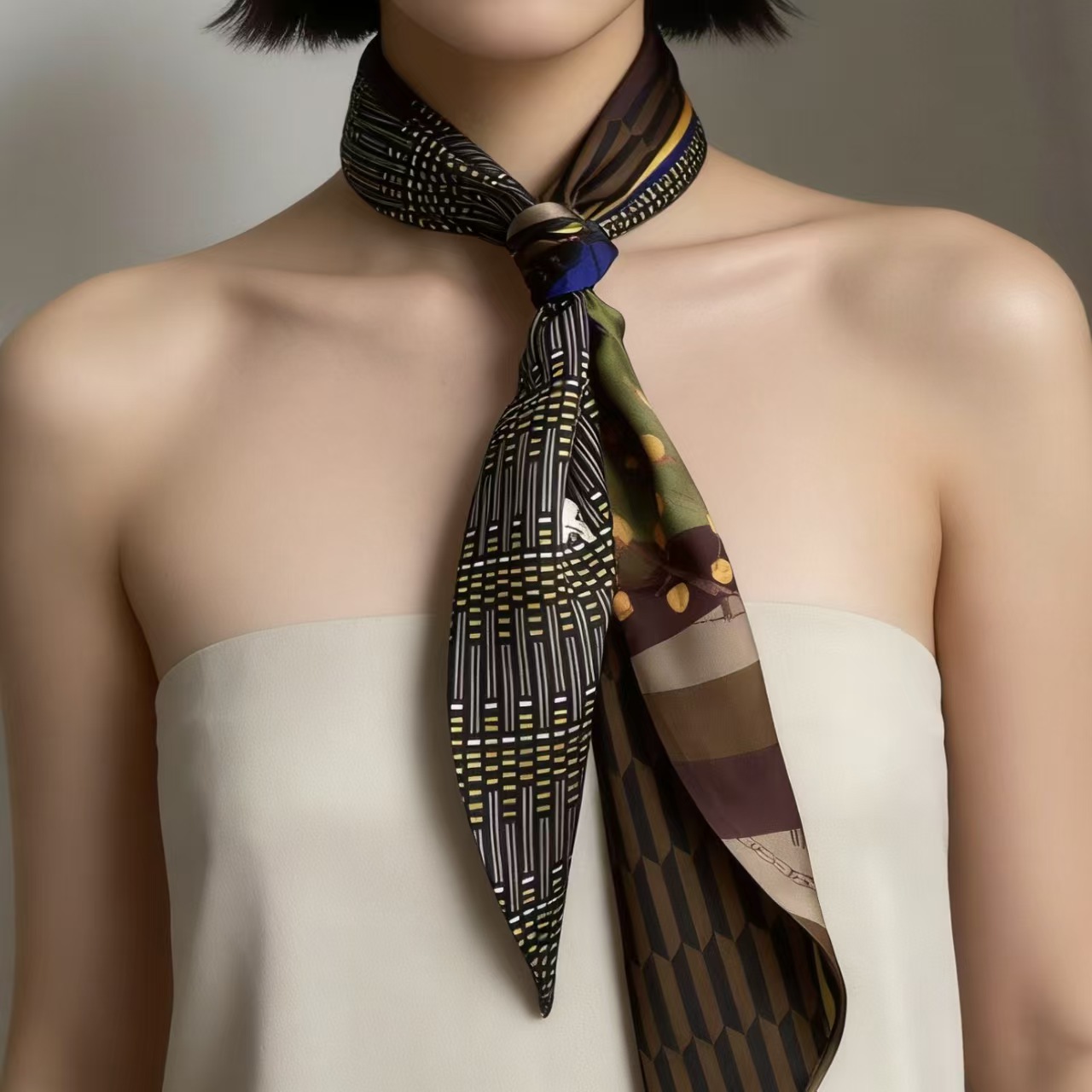 Luxury Print Long Hair Ribbon  - огляд і ціна Women Bags H&M