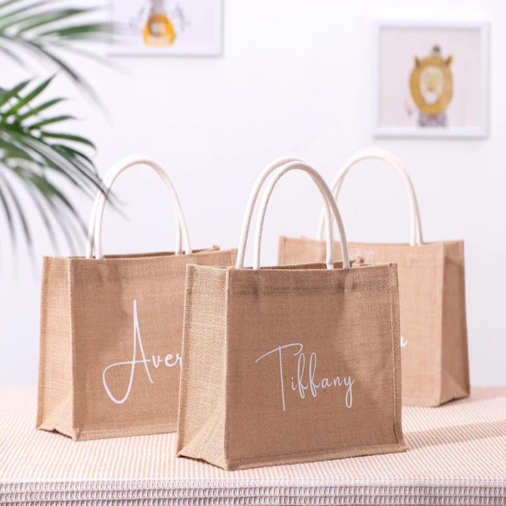 Custom Name Beach Bag Elegant  - огляд і ціна Women Bags Jute
