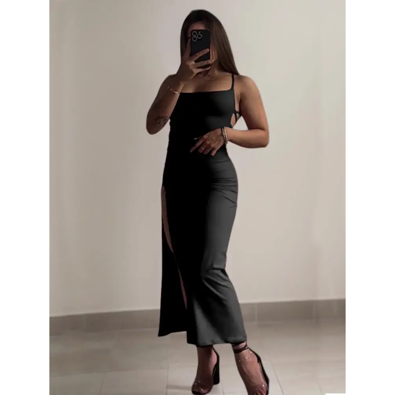 2025 Sexy Suspender Slit Dress - огляд і ціна Women Bags Winners