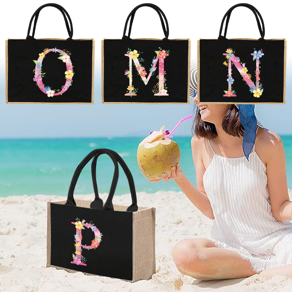 Jute Bag Handbag Linen Shoulde - огляд і ціна Women Bags Jute