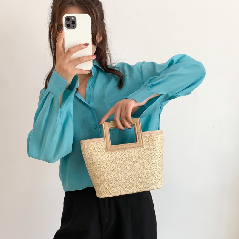 Square Hollow Handle Straw Wov - огляд і ціна Women'S Bags Top 10