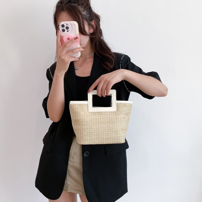 Square Hollow Handle Straw Wov - огляд і ціна Women'S Bags Top 10