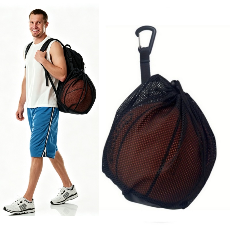  Portable Drawstring Basketba - огляд і ціна Mesh Net Bag