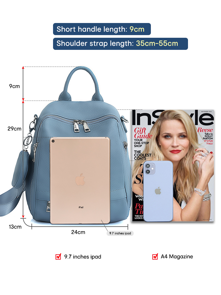 Zency Women's Genuine Leather  - огляд і ціна Mini Backpack Women
