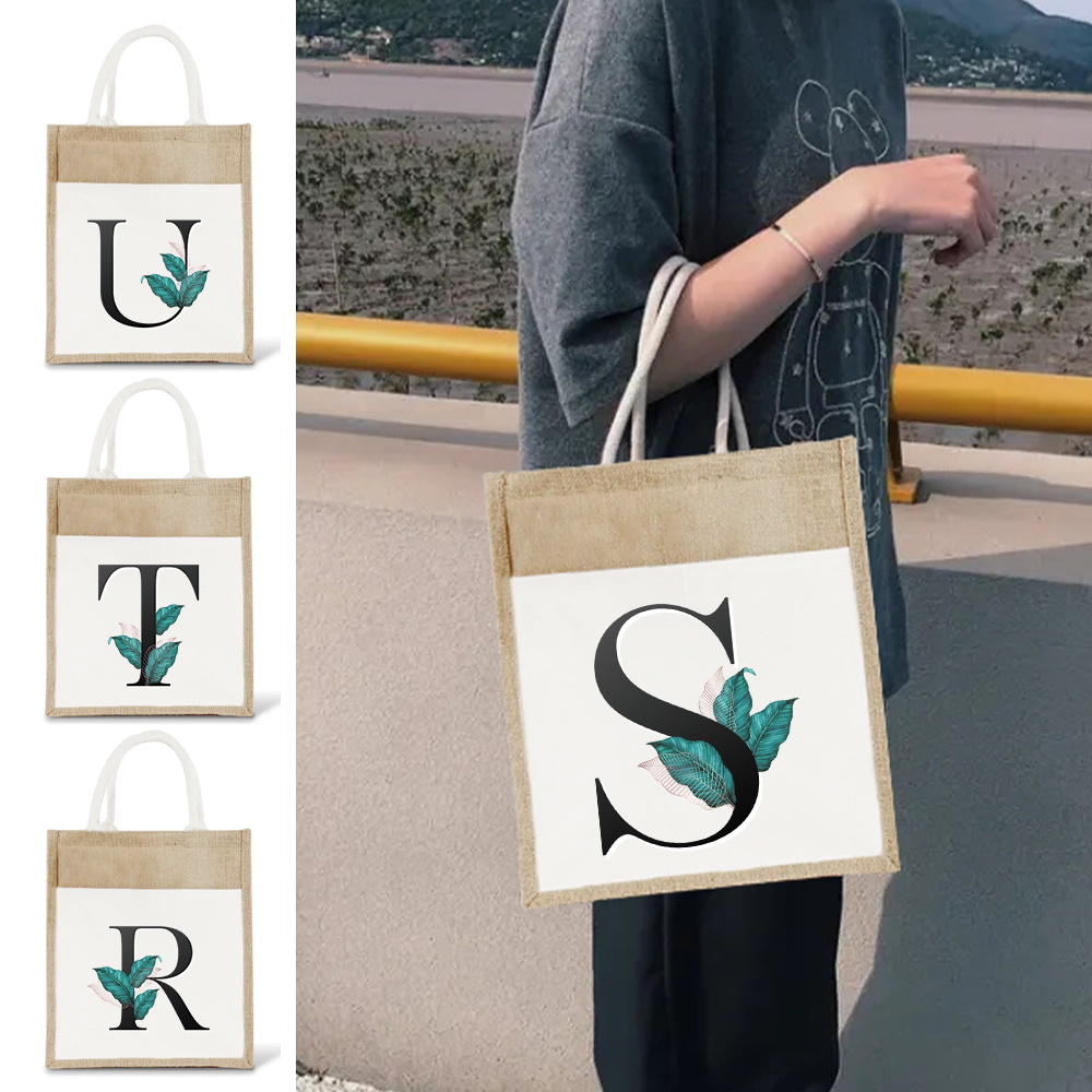 Burlap Jute Tote Bag Vintage R - огляд і ціна Women Bags Jute