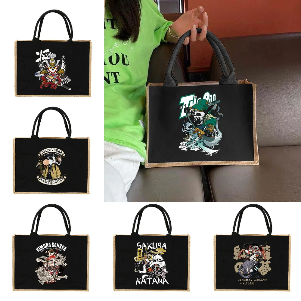 Linen Tote Shopping Bag Samura - огляд і ціна Women Bags Jute
