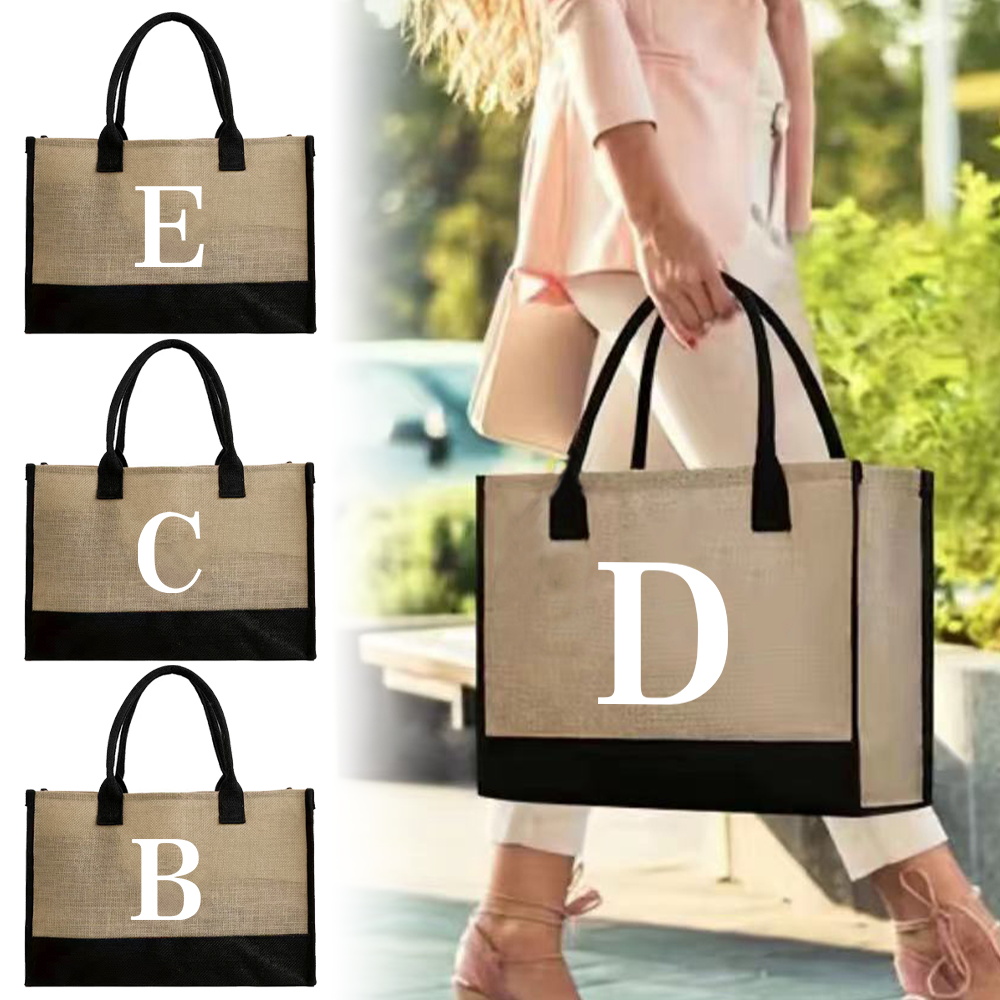 Tote Bag Fashion Jute Bag Port - огляд і ціна Women Bags Jute