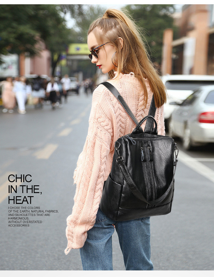 Women Soft Leather Backpack Sc - огляд і ціна Women'S Xl Bags