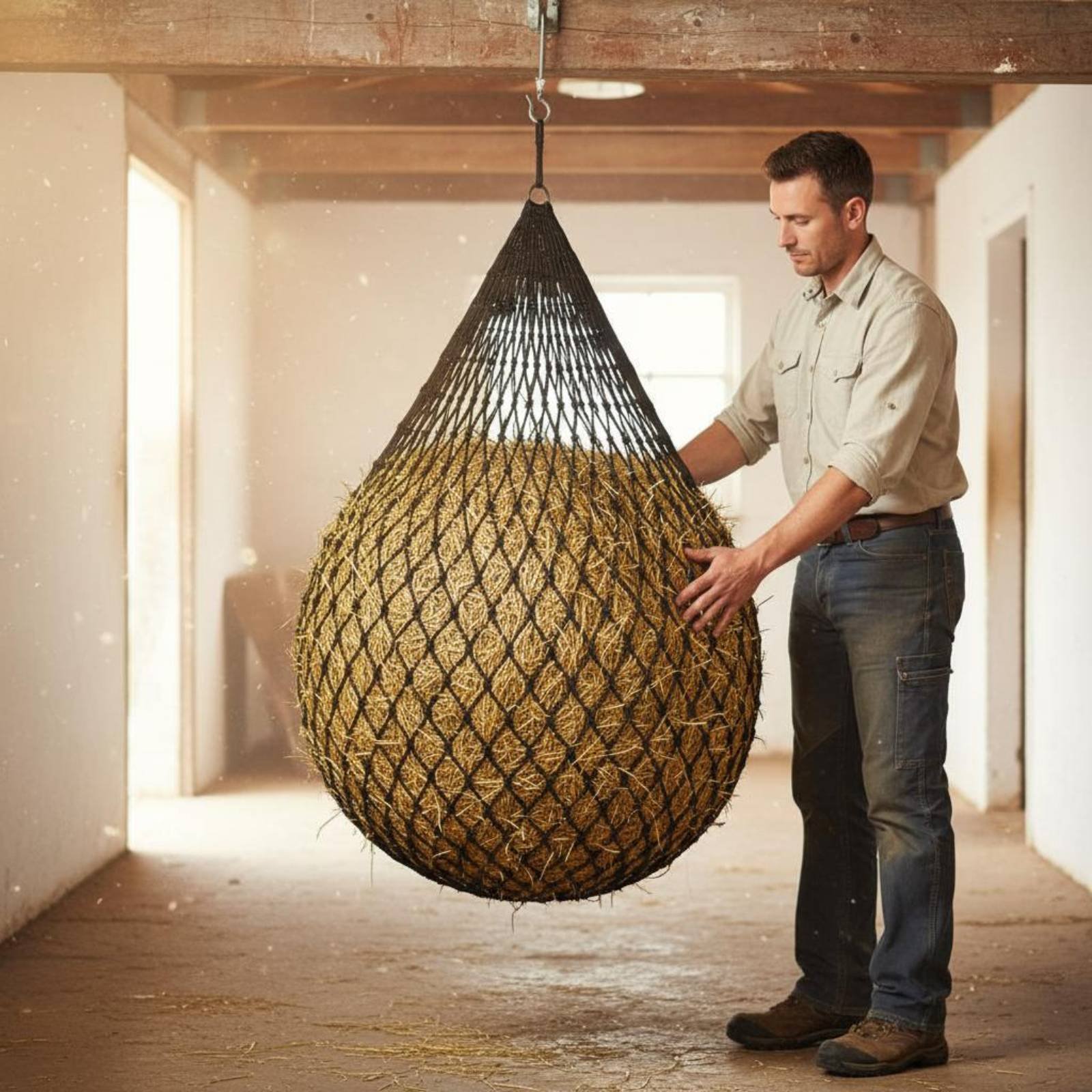 Large Hay Net Bag Easy to Fill - огляд і ціна Mesh Net Bag