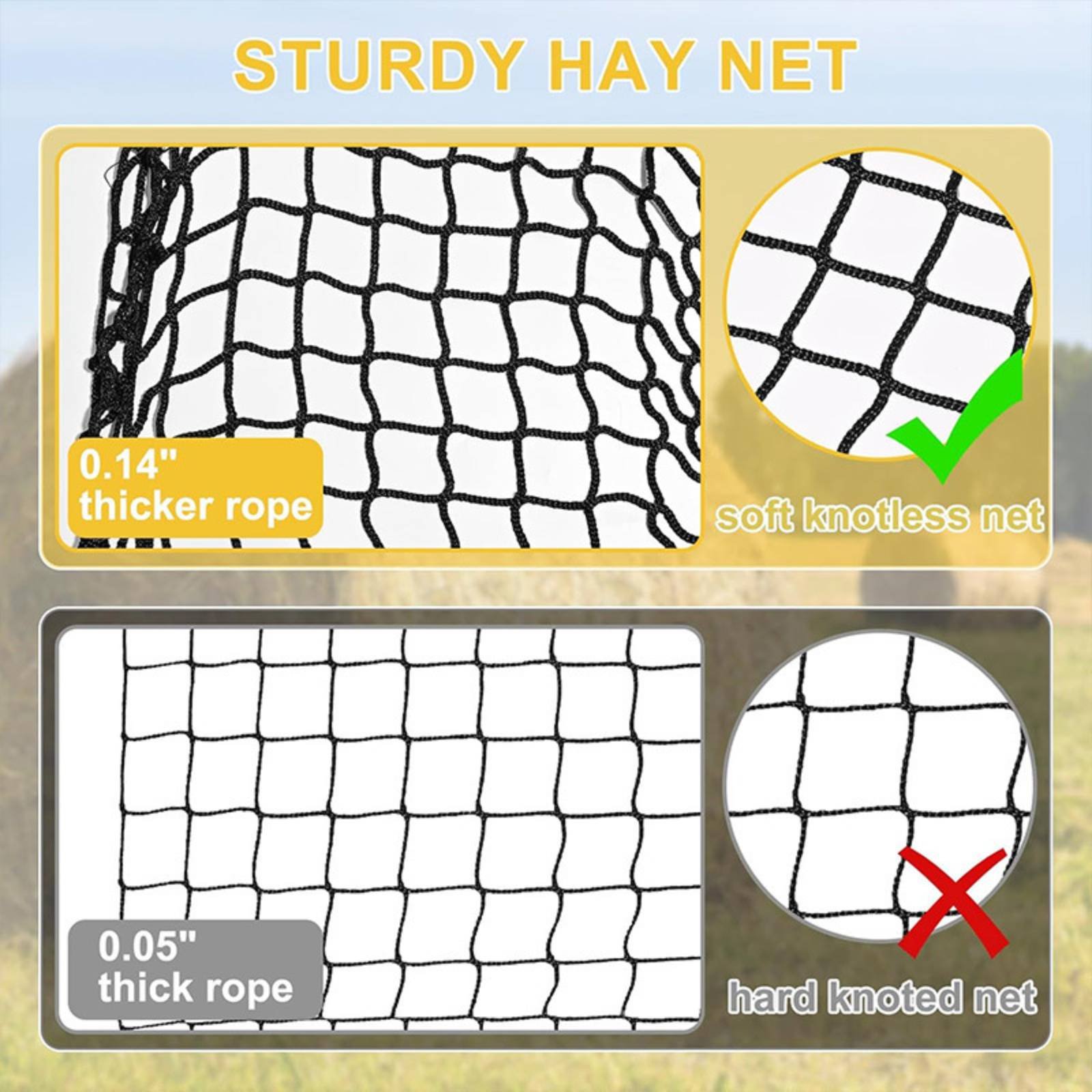 Large Hay Net Bag Easy to Fill - огляд і ціна Mesh Net Bag