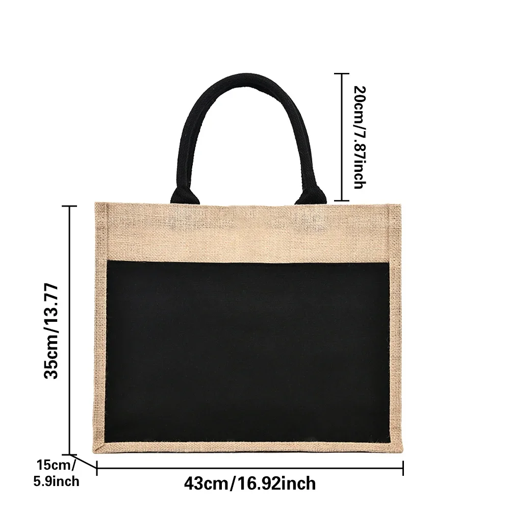 Tote Bag Reusable Jute Shoppin - огляд і ціна Women Bags Jute