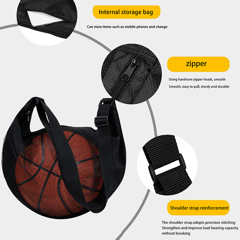 1PCS Single Ball Bag With Zipp - огляд і ціна Mesh Net Bag