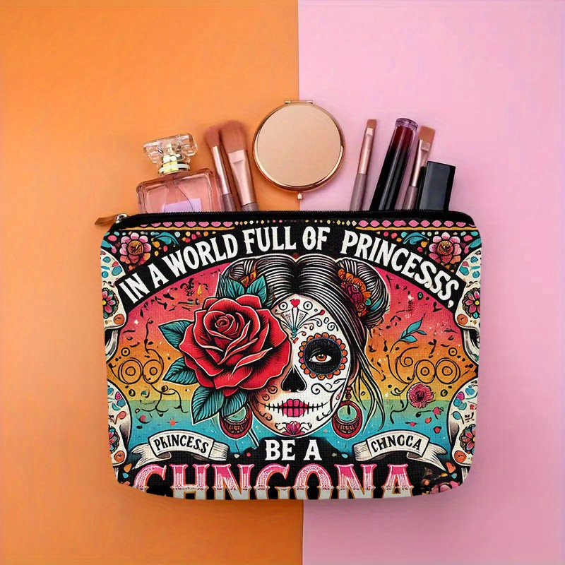 A Flower and skull cosmetic ba - огляд і ціна Women Bags In Amazon