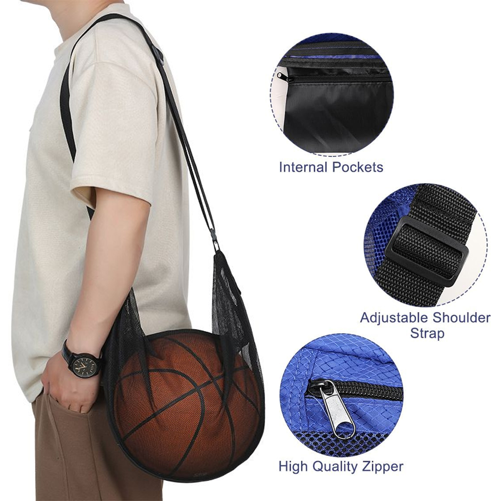 1Pcs  Single Ball Bag With Zip - огляд і ціна Mesh Net Bag