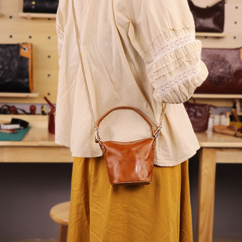 Oil Wax Leather Mini Bucket Ba - огляд і ціна Women'S Bags Top 10