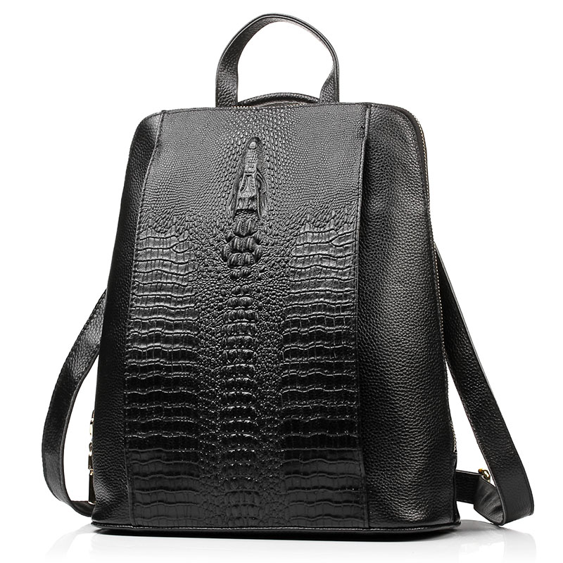 Zency Women's Crocodile Leathe - огляд і ціна Mini Backpack Women