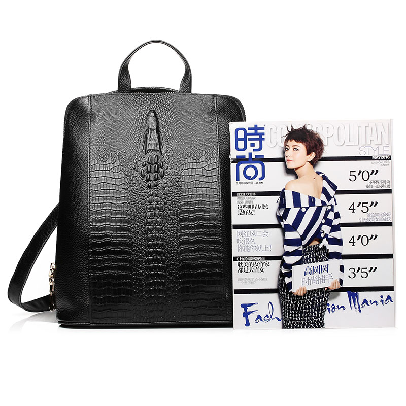 Zency Women's Crocodile Leathe - огляд і ціна Mini Backpack Women